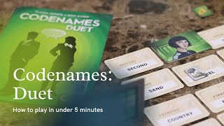 How to Play Codenames Duet in under 5 minutes [upl. by Ahsekar]