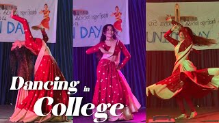 Dancing in College Again💃🫠♥️  Hansika Krishna [upl. by Nodnrb]