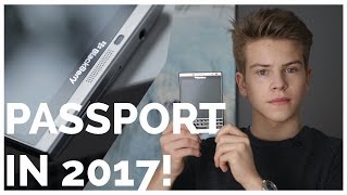 USING A BLACKBERRY PASSPORT in 2017 [upl. by Mcleod600]