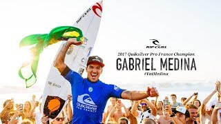 Gabriel Medina Wins in France [upl. by Ahseikan]