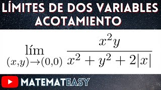 📌 Límites de Dos Variables  Acotamiento Mayoración o Estricción Ejercicio 16 [upl. by Amasa]