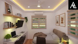 Cozy Small Bedroom Design Idea 3x3 Meters [upl. by Myrtle688]