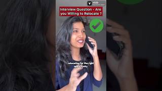 Are You Willing to Relocate How to Answer 🤔 This Interview Question 🙋  Jaya Jagdeesh ❤️ [upl. by Kcirdahs]