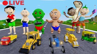 Bittu Sittu Cartoon Part 56  Jcb Wala Cartoon  Gadi Wala Cartoon  Pagal Beta  Desi Comedy Video [upl. by Swiercz]