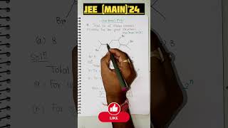 💪 JEE Main24 PYQ  no of Stereo isomers 🔥🔥🔥shorts iitjee jeemains boards [upl. by Teador173]