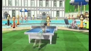 Wii Sport Resort Table Tennis  Defeat the Champion Lucia [upl. by Jelks477]