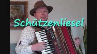 Schützenliesel  Gesang und Akkordeon  Polka [upl. by Duffie896]