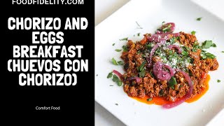 Quick and Chorizo and Eggs Huevos con Chorizo Keto Breakfast [upl. by Aivila448]