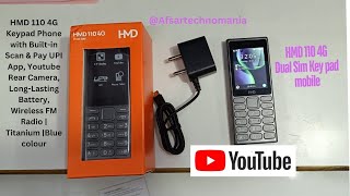 HMD 110 4G Dual Sim keypad mobile unboxing📱unboxing hmd afsartechnomania [upl. by Samalla]