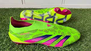 Adidas Predator Elite Laceless FGAG Boots Review amp Play Test  Unboxing ASMR 4K [upl. by Dnalevets]