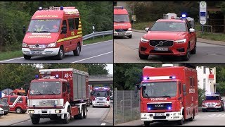 Gefahrgutaustritt in Chemiebetrieb in AlsbachHähnlein  Großeinsatz der Feuerwehren Übung [upl. by Drofdeb905]