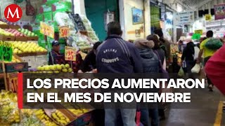 Inflación se ubica en 432 en noviembre según Inegi [upl. by Hutt]