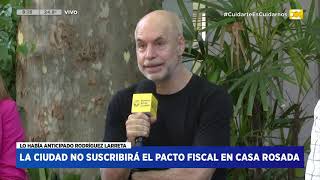 La ciudad no se suscribirá al pacto fiscal en Casa Rosada  HNT 8 [upl. by Adnuahsar]