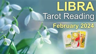 LIBRA TAROT READING quotYOU’RE GETTING YOUR WISH LIBRA PLUS A BIG STEP FORWARD IN ❤️quot February 2024 [upl. by Aihtenak]