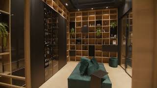 Garofoli Group  Salone del mobile 2024  Living con Libreria [upl. by Delora901]