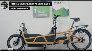 Riese amp Muller Load4 75 Vario Cargo EBike with ABS Brakes [upl. by Enilram]