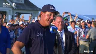 2021 PGA Championship  Phil Mickelson  Highlights amp Ceremony CBS [upl. by Ardnovahs357]