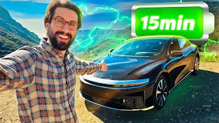 Voici la voiture électrique la PLUS AUTONOME dispo en Europe 883 km  Essai Lucid Air [upl. by Dyrrej]