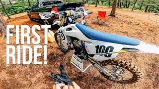 First Ride On The TC250  This Bike Is So Light [upl. by Silrak]