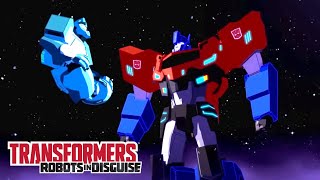 Transformers Robots in Disguise  Optimus in Space  COMPILATION  Transformers Official [upl. by Anada]