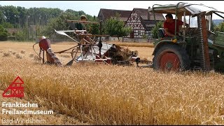 Getreideernte im Fränkischen Freilandmuseum [upl. by Chaddy413]