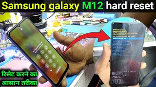 HOW TO HARD RESET SAMSUNG GALAXY M12  SAMSUNG SMM127GDS HARD RESET SCREEN LOCK REMOVE WITHOUT PC [upl. by Akinnor]