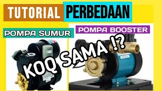 1 SAJA  PERBEDAAN POMPA SUMUR DAN POMPA PENDORONG AIR DARI TOREN POMPA BOOSTER [upl. by Aidin]