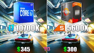 i7 10700K vs Ryzen 5 5600X  Which CPU is Better for Gaming [upl. by Laflam]