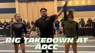 BIG TAKEDOWN AT ADCC FULL MATCH WOMEN’S JIUJITSU [upl. by Furiya200]