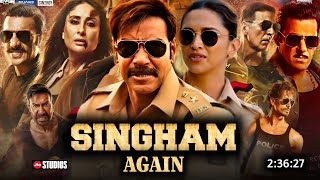 Singham Again 2024 Full Movie Hindi Dubbed Collection  Ajay Devgan  Latest Movie  Tiger  Review [upl. by Aikcin581]