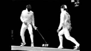 Mens Epee 1997 World Championships final  Srecki vs Kolobkov [upl. by Igiul677]