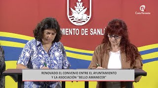 Noticias Renovado el convenio entre el ayuntamiento y la Asociación Bello Amanecer [upl. by Akins449]