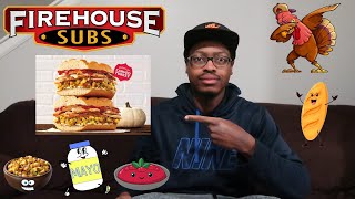 Season 3 Episode 33Firehouse Subs Thanksgiving Turkey Sub Review [upl. by Rraval]