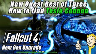 How to find Tesla Cannon Fallout 4 Next Gen patch upgrade New quest Best of Three 3440x1440 219 [upl. by Bremen653]