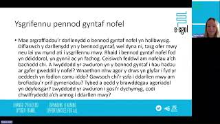 Cymraeg Uwch Gyfrannol  Asesiad Diarholiad [upl. by Ellennad619]