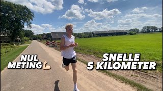 Snelle 5 kilometer in heet weer  5km nulmeting [upl. by Enahpad]