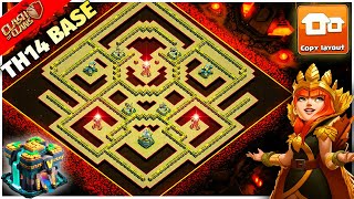 NEW BEST TH14 War Base Layout Copy Link  Town Hall 14 Base Design  Clash Of Clans [upl. by Cheke]