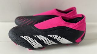 Adidas Predator Accuracy3 Laceless FG Football Boots  Unboxing Video 4K [upl. by Hploda695]