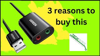 3 reasons to buy the UGREEN USB Sound card [upl. by Wald]