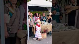 Traditional fair in alatoosquarekyrgyz old ladies singing folk song kyrgyzstan [upl. by Beeck]