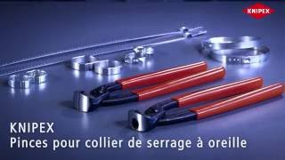 KNIPEX Pinces pour collier de serrage à oreille [upl. by Enimsaj]