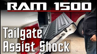 20092018 RAM 1500 Tailgate Assist Shock Install [upl. by Gerek567]