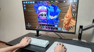 MATTSUN is PLAYING on PC BedWars BlockmanGo ASMR [upl. by Euqininod]