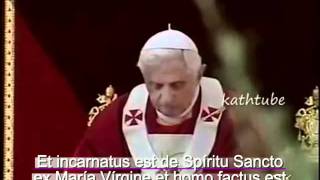 Credo en Latin con Benedicto 16mp4 [upl. by Arriaes]