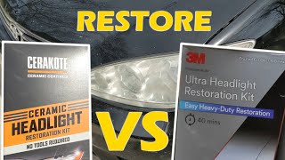 Headlight Restoration Cerakote v 3M [upl. by Thrift942]