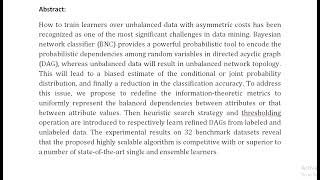 Learning Balanced Bayesian Classifiers From Labeled and Unlabeled Data [upl. by Nosnirb]