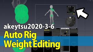 akeytsu Auto Rig  Weight Editing [upl. by Yetti]