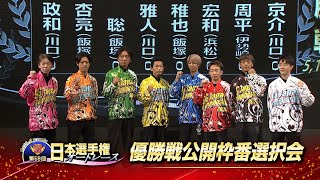 「オッズパークpresentsSG第56回日本選手権オートレース」優勝戦公開枠番選択会 [upl. by Ferino426]