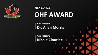 Nicole Clouthier Dr Allan Morris Award [upl. by Conover]