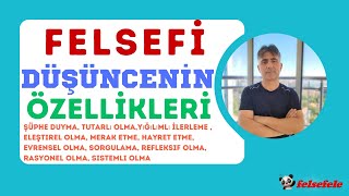 FELSEFİ DÜŞÜNCENİN ÖZELLİKLERİ tytfelsefe tyt yks yksfelsefe felsefe felsefele [upl. by Rimma601]